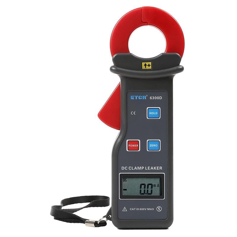ETCR مقياس تيار التسرب ETCR6300D بمشبك تيار مستمر مقياس متعدد الاستخدامات تيار مستمر 0.0mA~6.0A حجم المشبك 25x30mm - Image 1